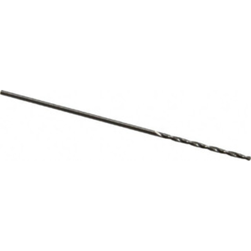 Precision Twist Drill #63 118 Spiral Flute High Speed Steel Taper Length Drill Bit Bright Finish, 3/4 Flute Length, 2 OAL, Standard Point, Straight Shank, Series R52 052063 – 78558897