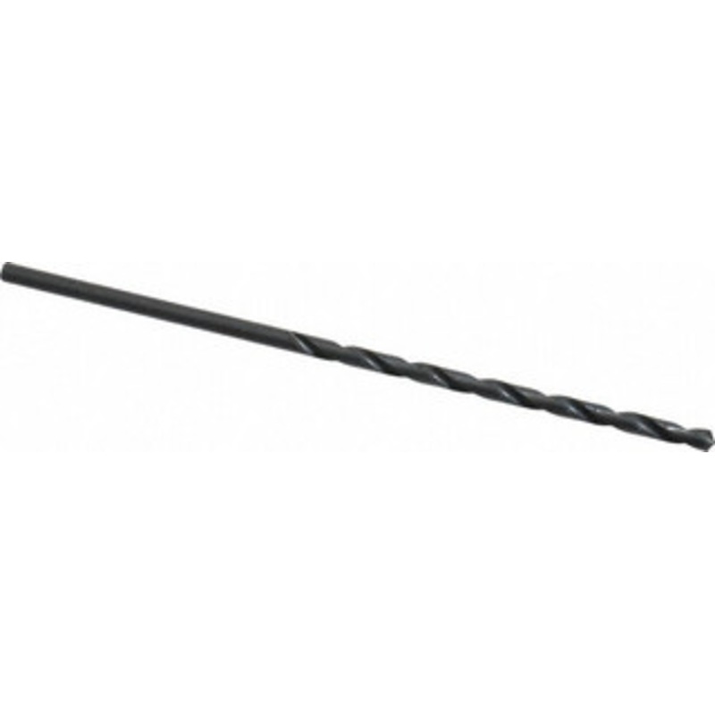 Value Collection #24 118 Spiral Flute High Speed Steel Taper Length Drill Bit Oxide Finish, 3 Flute Length, 5-3/8 OAL, Standard Point, Straight Shank 01408244 – 01408244