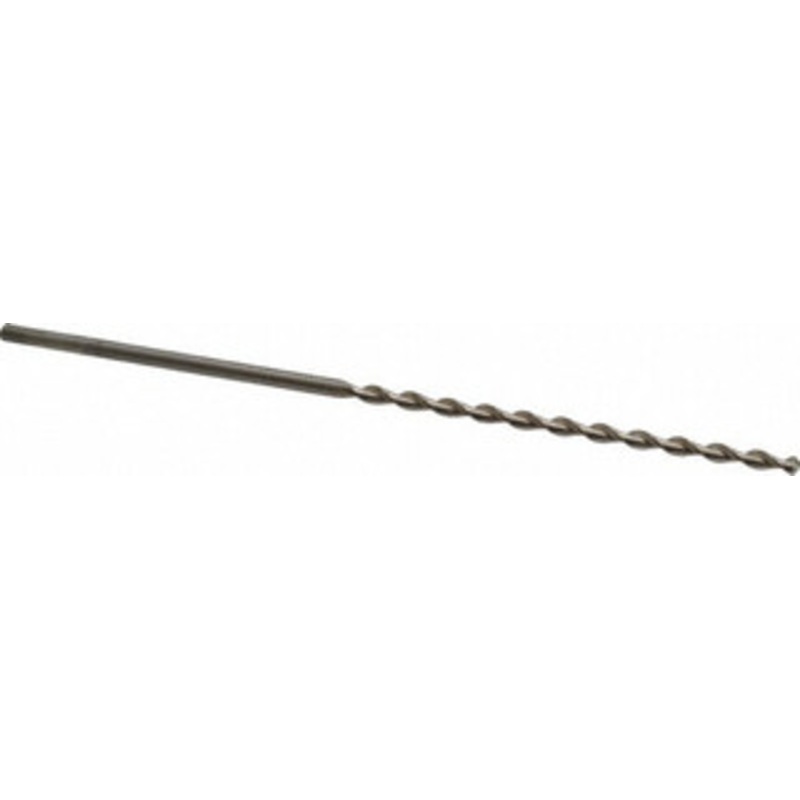 Cleveland Twist Drill #30 118 Parabolic Flute High Speed Steel Taper Length Drill Bit Bright Finish, 3 Flute Length, 5-3/8 OAL, Notched Point, Tanged Shank, Series 2565 C16249 – 68298405