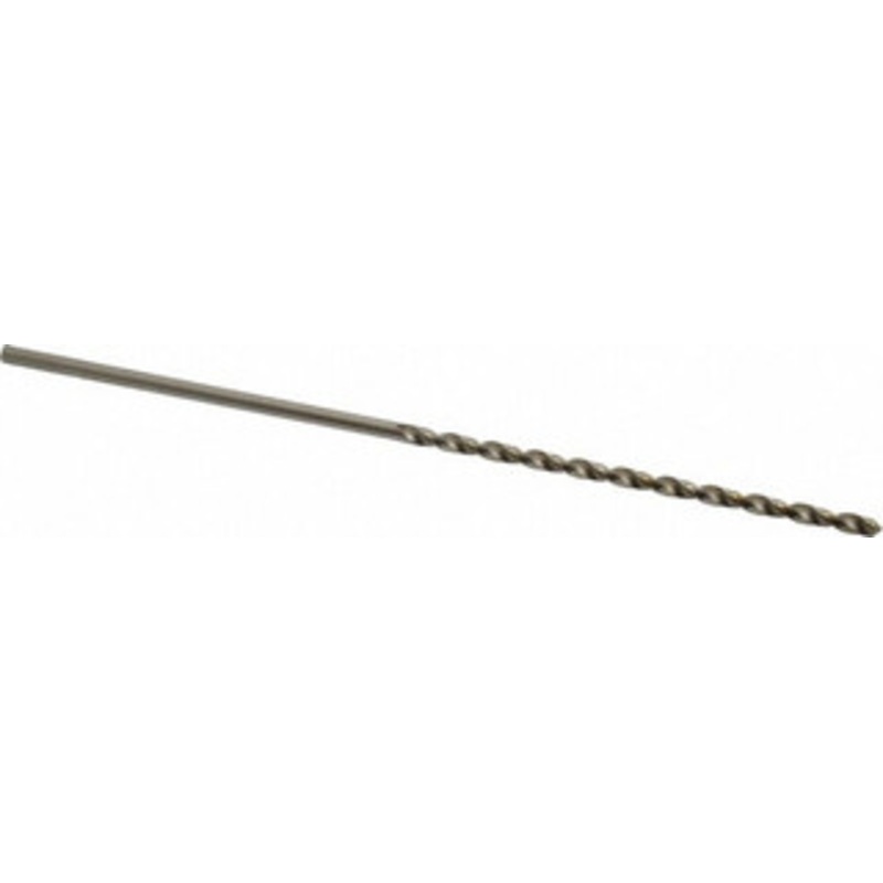 Cleveland Twist Drill #35 118 Spiral Flute High Speed Steel Taper Length Drill Bit Bright Finish, 2-3/4 Flute Length, 5-1/8 OAL, Standard Point, Straight Shank, Series 2550 C09125 – 63728356