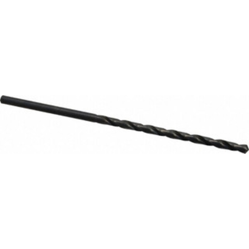 Cleveland Twist Drill #4 118 Spiral Flute High Speed Steel Taper Length Drill Bit Oxide Finish, 3-5/8 Flute Length, 6 OAL, Standard Point, Straight Shank, Series 2510 C08724 – 63725048