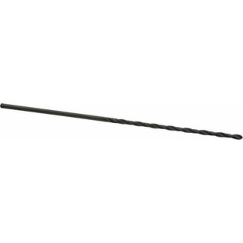 Cleveland Twist Drill #48 118 Spiral Flute High Speed Steel Taper Length Drill Bit Oxide Finish, 2 Flute Length, 3-3/4 OAL, Standard Point, Straight Shank, Series 2510 C08625 – 63725485