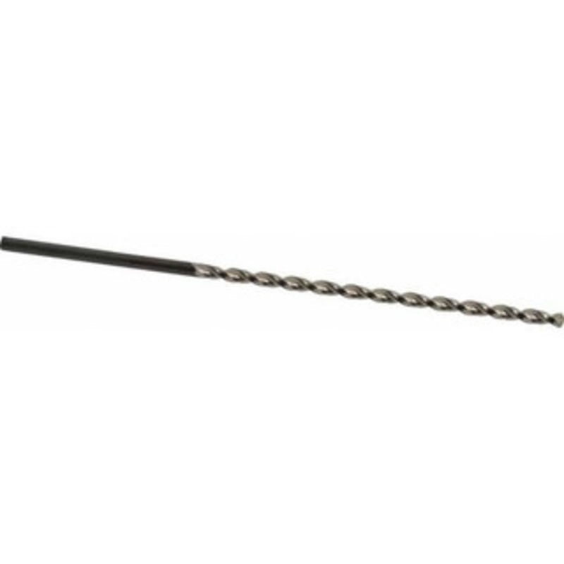 Guhring #39 130 Parabolic Flute High Speed Steel Taper Length Drill Bit Bright Finish, 2-7/16 Flute Length, 3-3/4 OAL, Standard Point, Straight Shank, Series 535 9005350025300 – 85765394