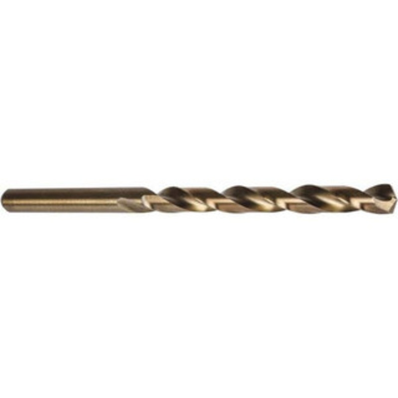 Precision Twist Drill #1 135 Spiral Flute Cobalt Taper Length Drill Bit Oxide/Gold Finish, 3-3/4 Flute Length, 6-1/8 OAL, Split Point, Straight Shank, Series M52CO 052301 – 78559077
