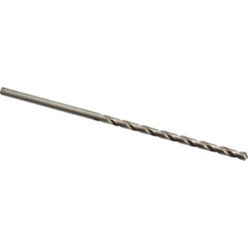 Precision Twist Drill #12 118 Spiral Flute High Speed Steel Taper Length Drill Bit Bright Finish, 3-5/8 Flute Length, 6 OAL, Standard Point, Straight Shank, Series R52 052012 – 78558384