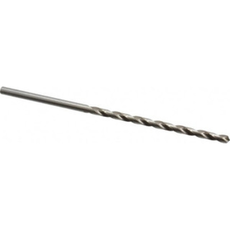 Precision Twist Drill #5 118 Spiral Flute High Speed Steel Taper Length Drill Bit Bright Finish, 3-5/8 Flute Length, 6 OAL, Standard Point, Straight Shank, Series R52 052005 – 78558319