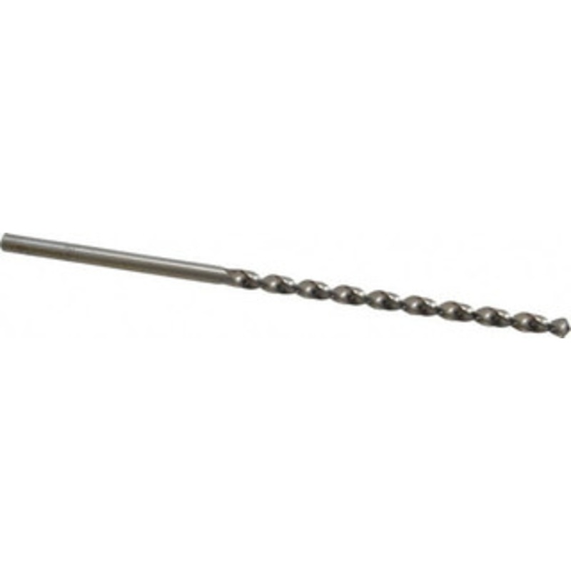 Chicago-Latrobe #8 118 Spiral Flute High Speed Steel Taper Length Drill Bit Bright Finish, 3-5/8 Flute Length, 6 OAL, Standard Point, Straight Shank, Series 120B 50218 – 81555088