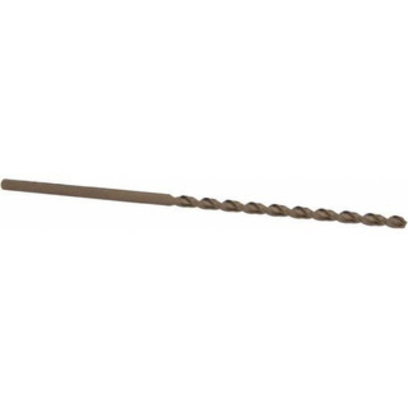 Cleveland Twist Drill #24 135 Parabolic Flute Cobalt Taper Length Drill Bit Oxide/Gold Finish, 3 Flute Length, 5-3/8 OAL, Split Point, Straight Shank, Series 2575 C16747 – 02148187
