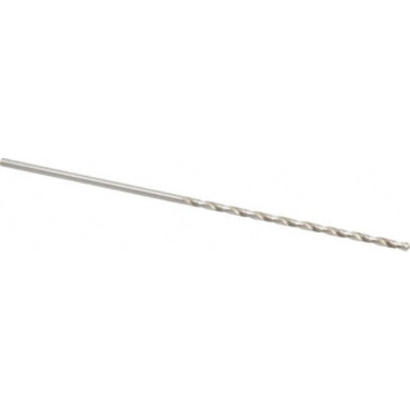 Precision Twist Drill #41 118 Spiral Flute High Speed Steel Taper Length Drill Bit Bright Finish, 2-1/2 Flute Length, 4-5/8 OAL, Standard Point, Straight Shank, Series R52 052041 – 78558673