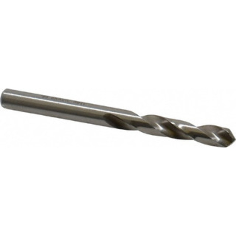 Precision Twist Drill #8 118 Spiral Flute High Speed Steel Screw Machine Drill Bit Bright Finish, Right Hand Cut, 1-3/16 Flute Length, 2-1/4 OAL, Standard Point, Straight Shank 041008 – 78545431