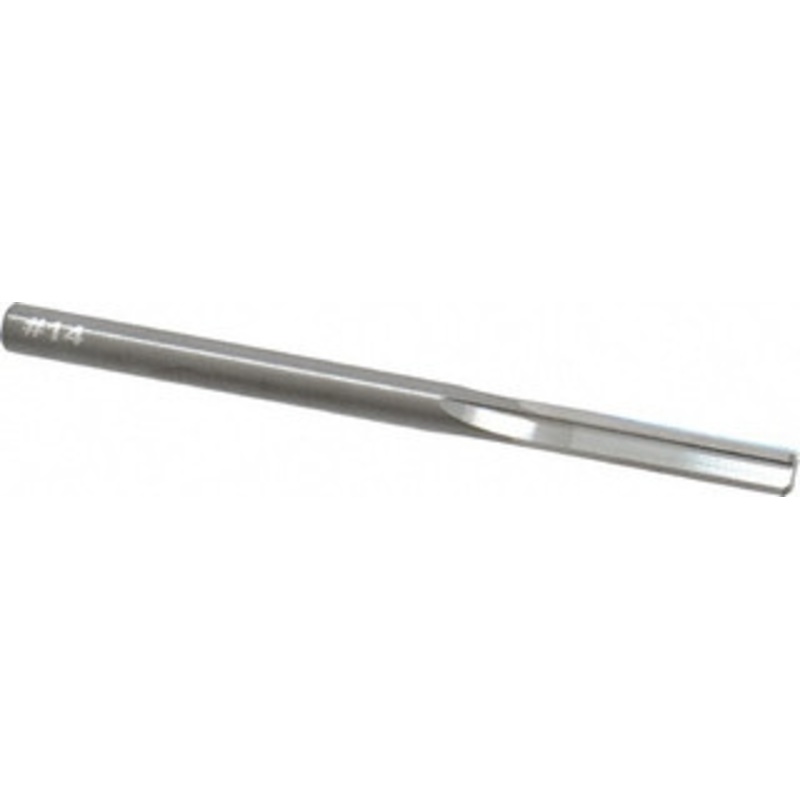 Hertel #14 4-Flute Straight Shank Straight Flute Solid Carbide Chucking Reamer Bright Finish, 2-3/4 OAL, 7/8 Flute Length, RH Cut, RH Spiral 500-003014 – 79890521