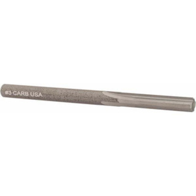 Hertel #3 4-Flute Straight Shank Straight Flute Solid Carbide Chucking Reamer Bright Finish, 3 OAL, 1 Flute Length, RH Cut, RH Spiral 500-003003 – 79890422