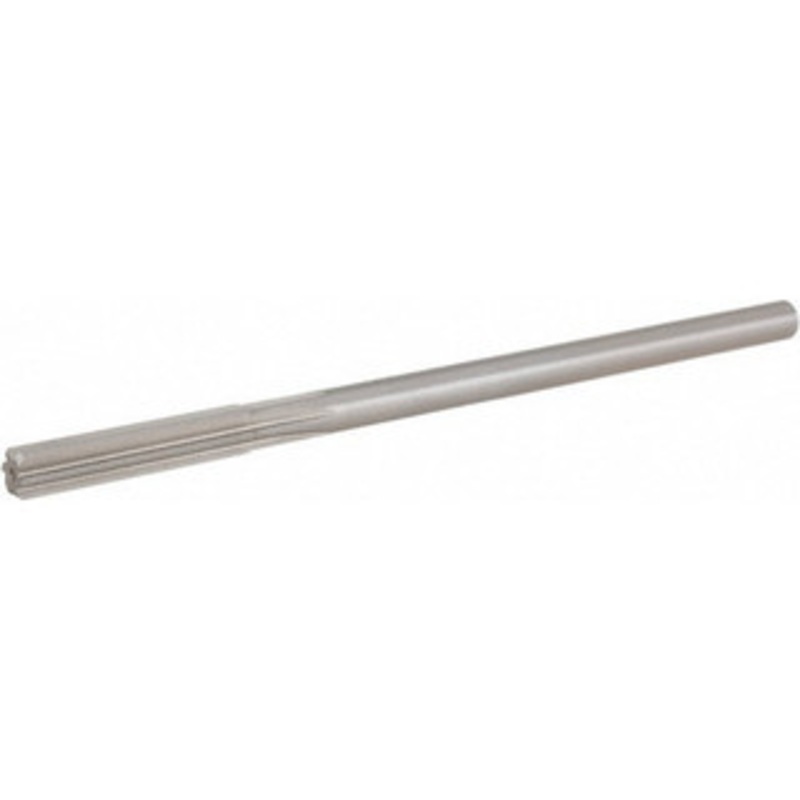 Hertel #1 Straight Shank Straight Flute High Speed Steel Chucking Reamer Bright Finish, 6 OAL, 1-1/2 Flute Length, RH Cut, RH Spiral 2291011 – 30144604