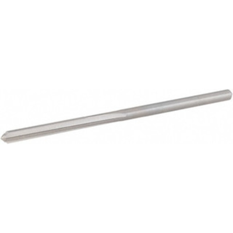Hertel #18 6-Flute Straight Shank Straight Flute High Speed Steel Chucking Reamer Bright Finish, 3-1/4 OAL, 1-1/8 Flute Length, RH Cut, RH Spiral 72290182 – 30150718