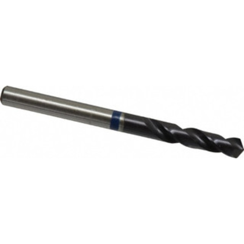 Accupro #13 120 Spiral Flute Cobalt Screw Machine Drill Bit TiAlN Finish, Right Hand Cut, 24mm Flute Length, 58mm OAL, Faceted Point, Straight Shank 1BS0469-AC – 05493614