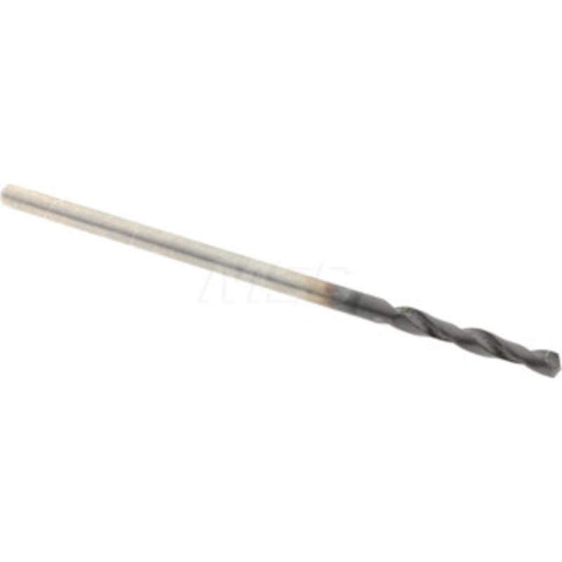 Accupro #57 130 Parabolic Flute Cobalt Screw Machine Drill Bit TiAlN Finish, Right Hand Cut, 0.276 Flute Length, 1.102 OAL, Standard Point, Straight Shank 1630109A-AC – 01347863