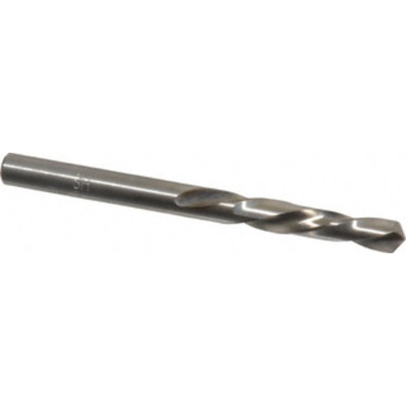 Chicago-Latrobe #12 118 Spiral Flute High Speed Steel Screw Machine Drill Bit Bright Finish, Left Hand Cut, 1-3/16 Flute Length, 2-1/4 OAL, Standard Point, Straight Shank 49082 – 81351124