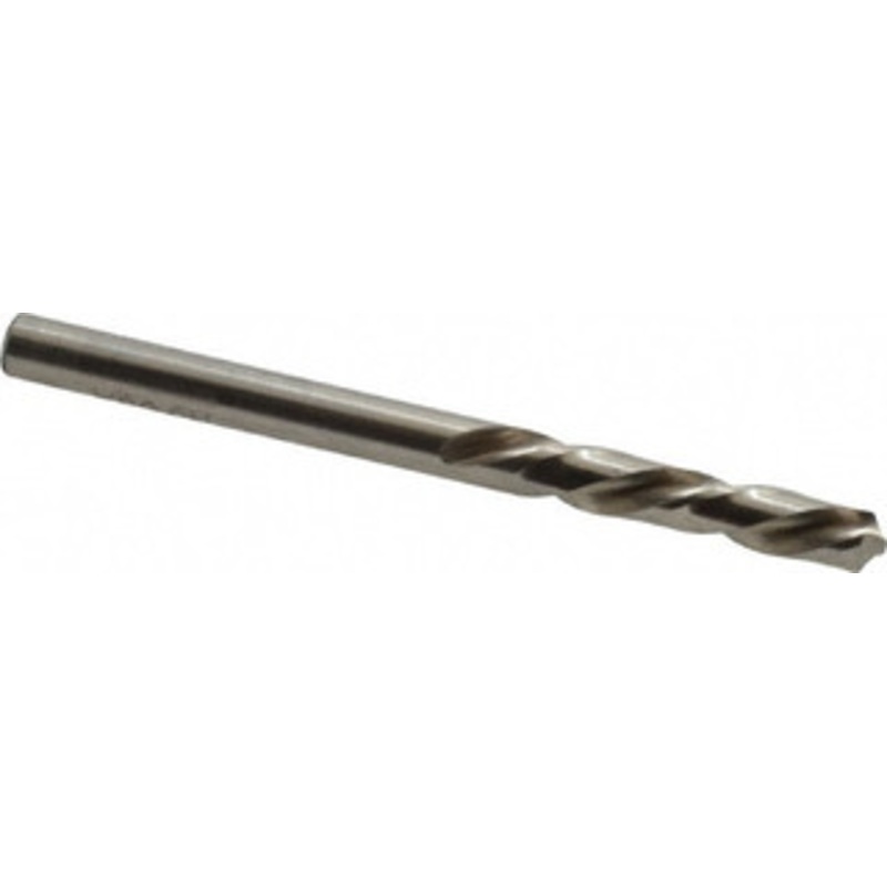 Chicago-Latrobe #20 118 Spiral Flute High Speed Steel Screw Machine Drill Bit Bright Finish, Left Hand Cut, 1-1/16 Flute Length, 2-1/8 OAL, Standard Point, Straight Shank 49090 – 81351207