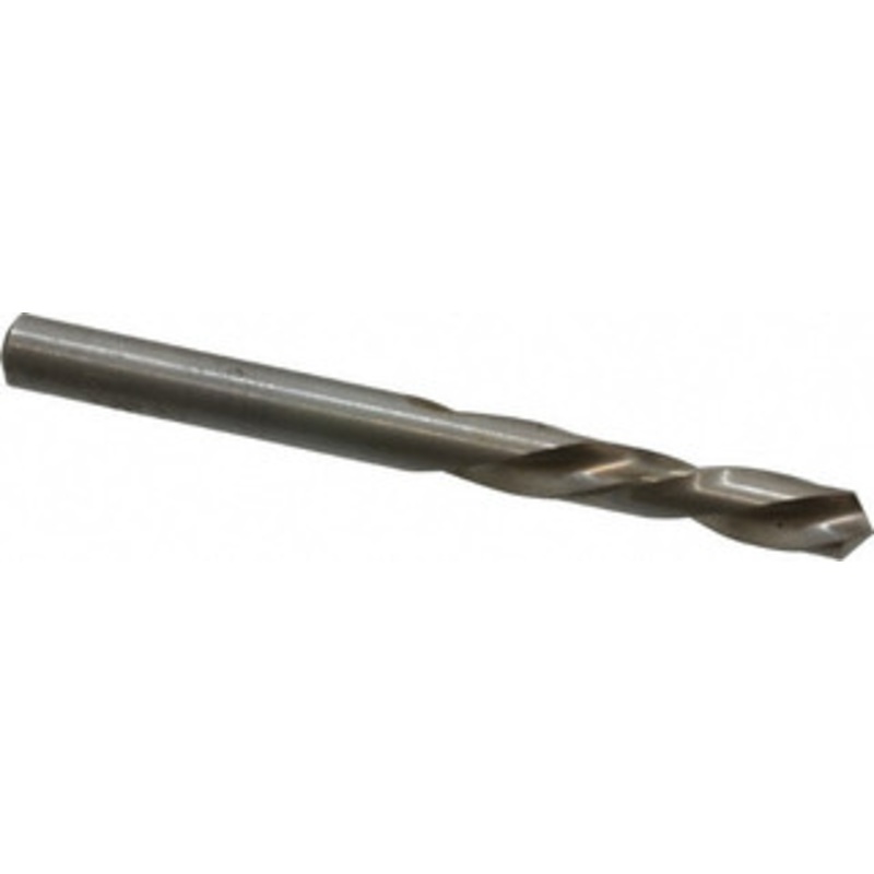 Chicago-Latrobe #3 118 Spiral Flute High Speed Steel Screw Machine Drill Bit Bright Finish, Left Hand Cut, 1-1/4 Flute Length, 2-3/8 OAL, Standard Point, Straight Shank 49073 – 81351033