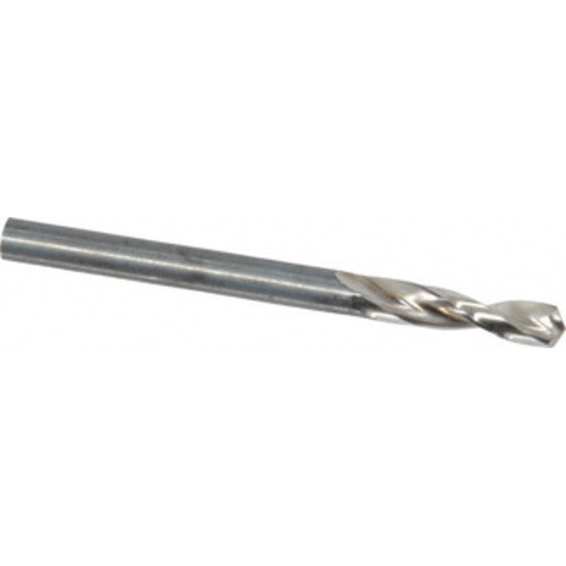 Guhring #12 130 Parabolic Flute High Speed Steel Screw Machine Drill Bit Bright Finish, Right Hand Cut, 1-1/32 Flute Length, 2-7/16 OAL, Standard Point, Straight Shank 9005520048000 – 85775120