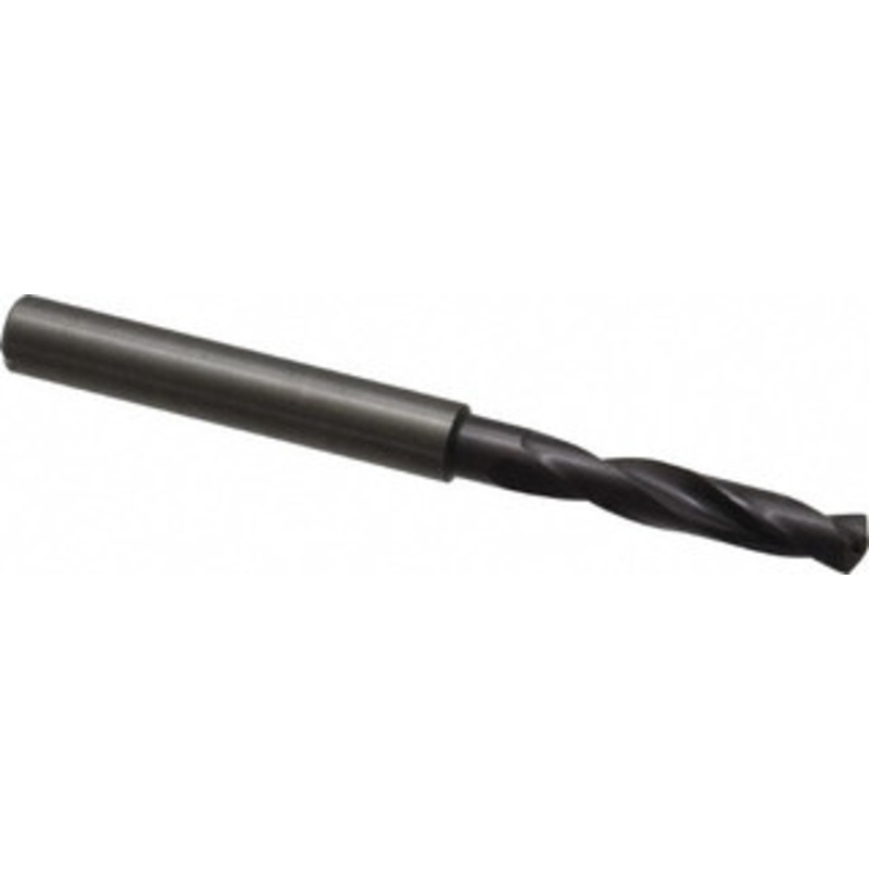 Guhring #12 140 Spiral Flute Solid Carbide Screw Machine Drill Bit FIREX Finish, Right Hand Cut, 28mm Flute Length, 66mm OAL, SU Point, Straight Shank, Through Coolant 9055100048000 – 09872599