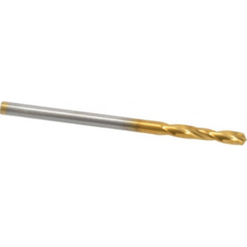 Guhring #43 130 Parabolic Flute Cobalt Screw Machine Drill Bit TiN Finish, Right Hand Cut, 13mm Flute Length, 40mm OAL, Standard Point, Straight Shank 9006590022600 – 81995268