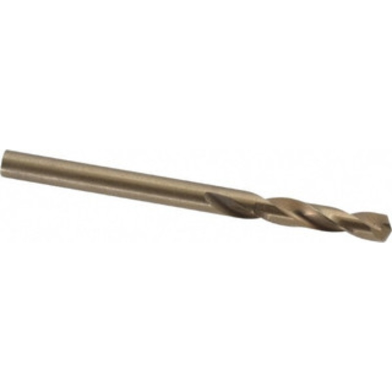 Hertel #25 135 Spiral Flute Cobalt Screw Machine Drill Bit Bright Finish, Right Hand Cut, 1 Flute Length, 2-1/16 OAL, Split Point, Straight Shank 74130774 – 74130774