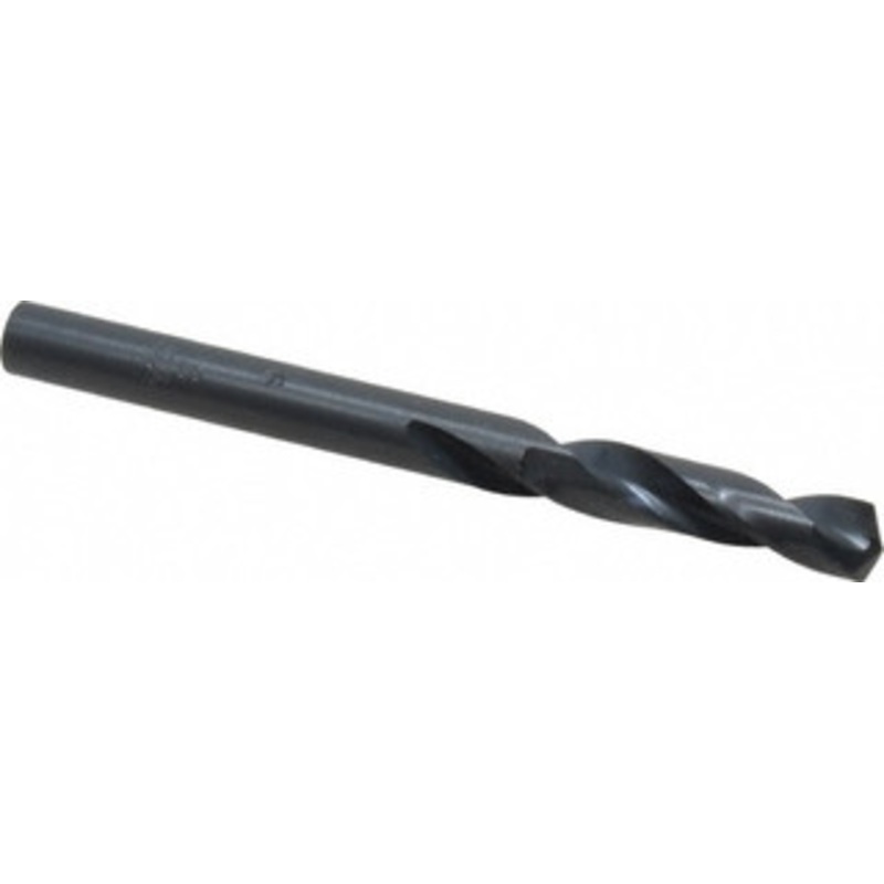 Hertel #6 135 Spiral Flute High Speed Steel Screw Machine Drill Bit Oxide Finish, Right Hand Cut, 1-1/4 Flute Length, 2-3/8 OAL, Split Point, Straight Shank 2386134 – 02386134