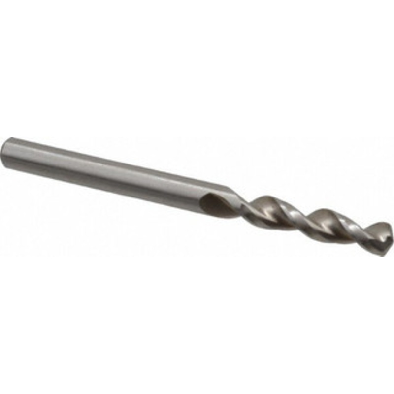 Accupro #12 130 Parabolic Flute Cobalt Screw Machine Drill Bit Bright Finish, Right Hand Cut, 1.024 Flute Length, 2.441 OAL, Split Point, Straight Shank 1630479-AC – 01332055