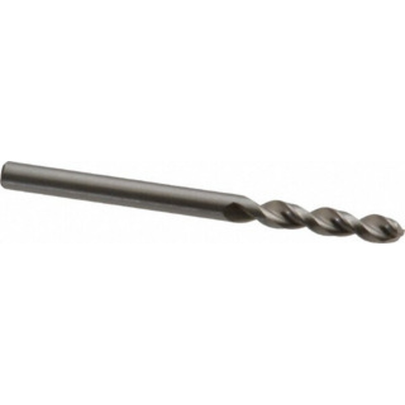 Accupro #27 130 Parabolic Flute Cobalt Screw Machine Drill Bit Bright Finish, Right Hand Cut, 0.787 Flute Length, 2.047 OAL, Split Point, Straight Shank 1630366-AC – 01331776