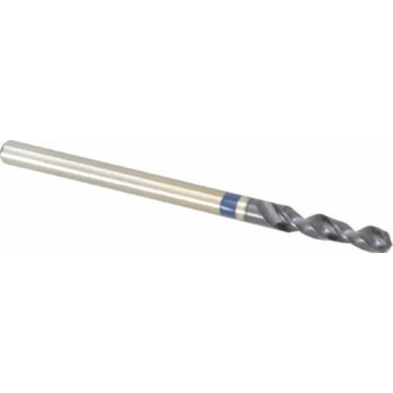 Accupro #38 120 Spiral Flute Cobalt Screw Machine Drill Bit TiAlN Finish, Right Hand Cut, 14mm Flute Length, 43mm OAL, Split Point, Straight Shank 1BS0258-AC – 05493242