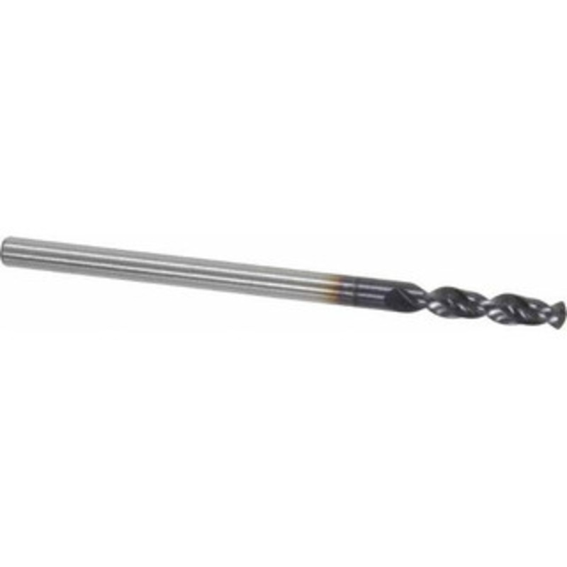 Accupro #41 130 Parabolic Flute Cobalt Screw Machine Drill Bit TiAlN Finish, Right Hand Cut, 0.551 Flute Length, 1.693 OAL, Split Point, Straight Shank 1630244A-AC – 01348317