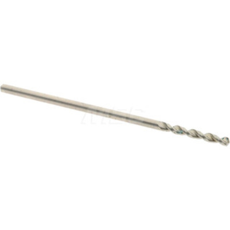 Accupro #58 130 Parabolic Flute Cobalt Screw Machine Drill Bit Bright Finish, Right Hand Cut, 0.276 Flute Length, 1.102 OAL, Standard Point, Straight Shank 1630107-AC – 01330935