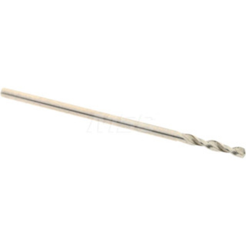 Accupro #60 130 Parabolic Flute Cobalt Screw Machine Drill Bit Bright Finish, Right Hand Cut, 0.236 Flute Length, 1.024 OAL, Standard Point, Straight Shank 1630102-AC – 01330919