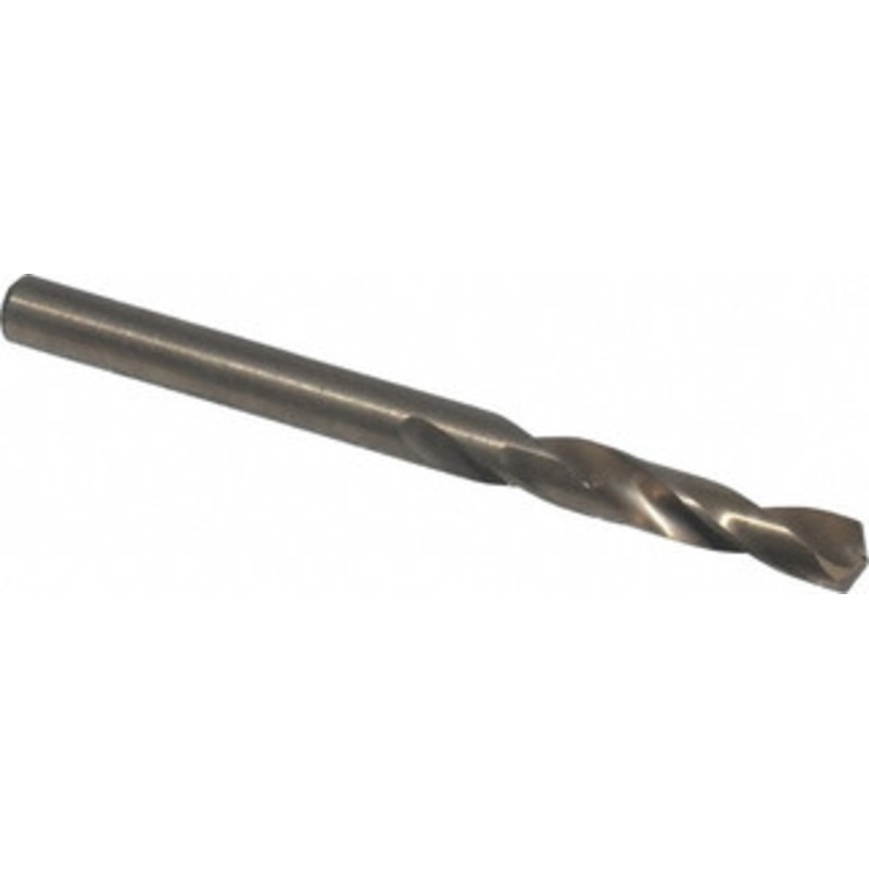 Chicago-Latrobe #16 135 Spiral Flute Cobalt Screw Machine Drill Bit Oxide/Gold Finish, Right Hand Cut, 1-1/8 Flute Length, 2-3/16 OAL, Split Point, Straight Shank 50871 – 81372161