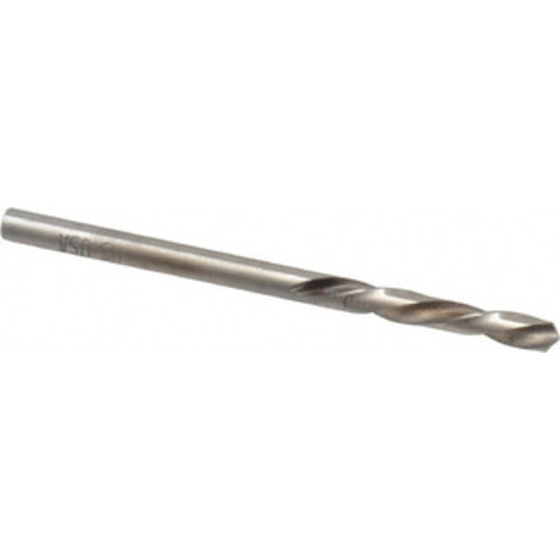 Chicago-Latrobe #34 118 Spiral Flute High Speed Steel Screw Machine Drill Bit Bright Finish, Left Hand Cut, 7/8 Flute Length, 1-7/8 OAL, Standard Point, Straight Shank 49104 – 81351348