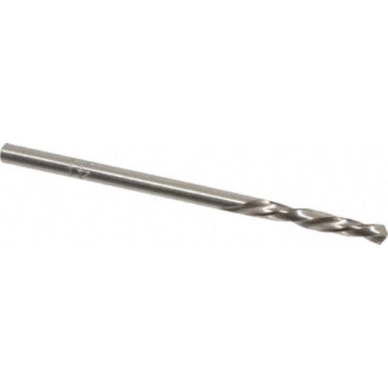Chicago-Latrobe #41 118 Spiral Flute High Speed Steel Screw Machine Drill Bit Bright Finish, Left Hand Cut, 13/16 Flute Length, 1-13/16 OAL, Standard Point, Straight Shank 49111 – 81351413