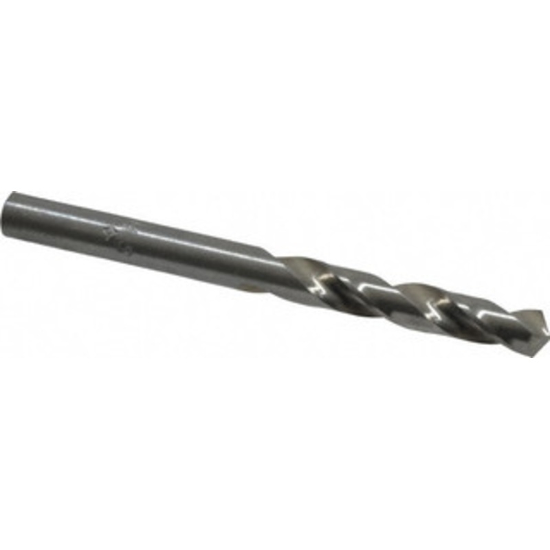 Cleveland Twist Drill #10 118 Spiral Flute High Speed Steel Screw Machine Drill Bit Bright Finish, Right Hand Cut, 1-3/16 Flute Length, 2-1/4 OAL, Standard Point, Straight Shank C04475 – 63706105