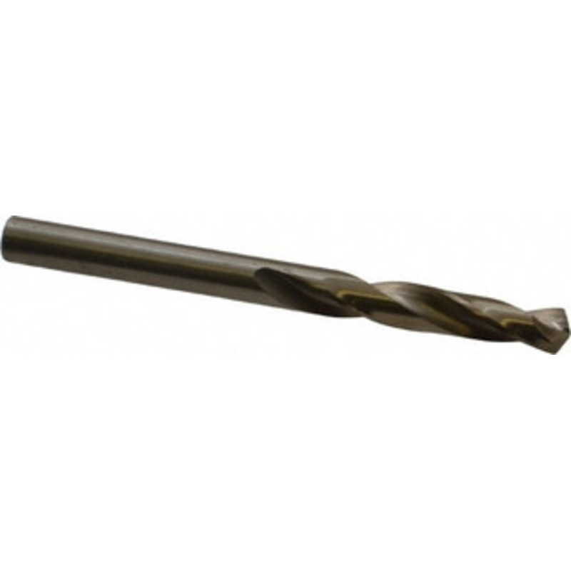 Cleveland Twist Drill #11 135 Spiral Flute Cobalt Screw Machine Drill Bit Oxide/Gold Finish, Right Hand Cut, 1-3/16 Flute Length, 2-1/4 OAL, Split Point, Straight Shank C14613 – 63793111