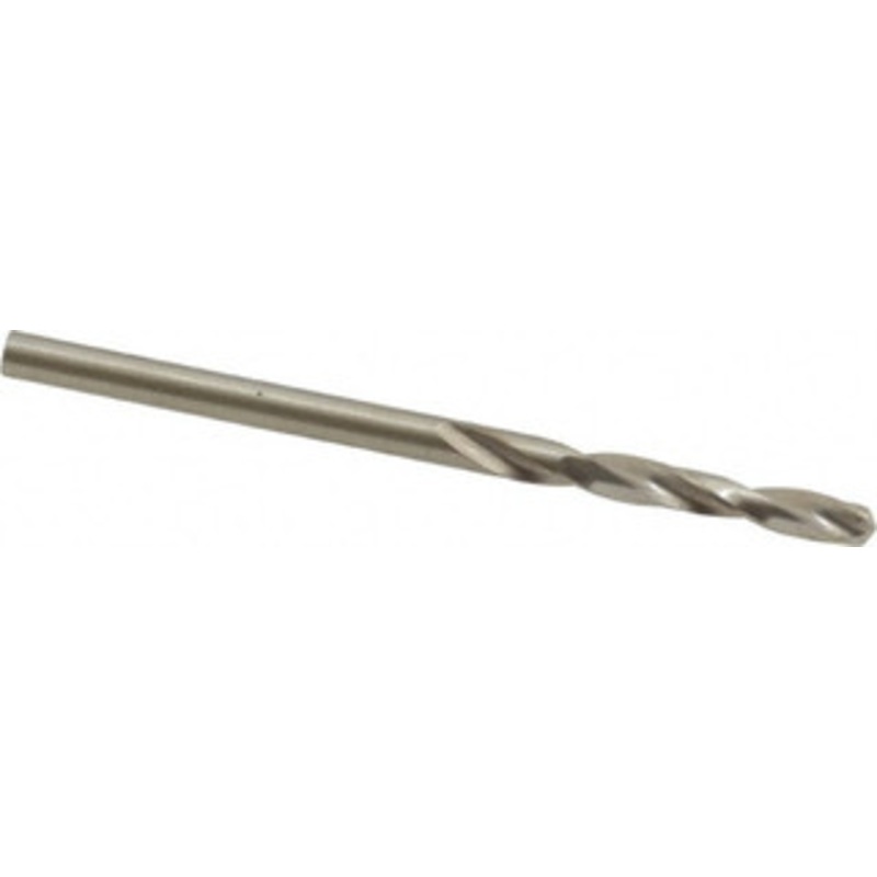 Cleveland Twist Drill #40 135 Spiral Flute High Speed Steel Screw Machine Drill Bit Bright Finish, Right Hand Cut, 13/16 Flute Length, 1-13/16 OAL, Split Point, Straight Shank C70344 – 74332727