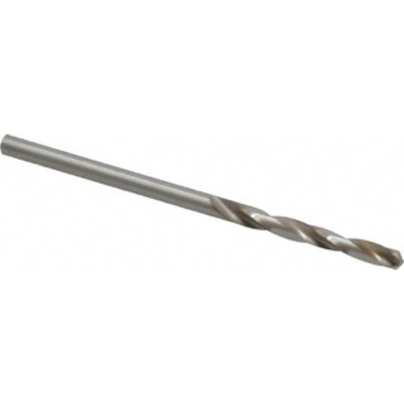 Cleveland Twist Drill #41 135 Spiral Flute High Speed Steel Screw Machine Drill Bit Bright Finish, Right Hand Cut, 13/16 Flute Length, 1-13/16 OAL, Split Point, Straight Shank C70345 – 74332735