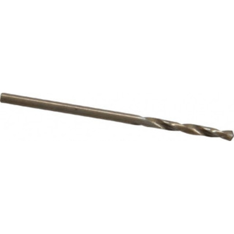 Cleveland Twist Drill #48 135 Spiral Flute Cobalt Screw Machine Drill Bit Oxide/Gold Finish, Right Hand Cut, 11/16 Flute Length, 1-11/16 OAL, Split Point, Straight Shank C14533 – 63793483