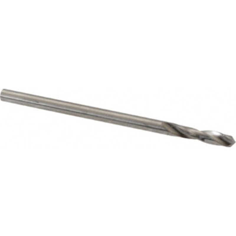 Guhring #44 130 Spiral Flute Cobalt Screw Machine Drill Bit Bright Finish, Right Hand Cut, 13mm Flute Length, 40mm OAL, Standard Point, Straight Shank 9003290021800 – 58615717