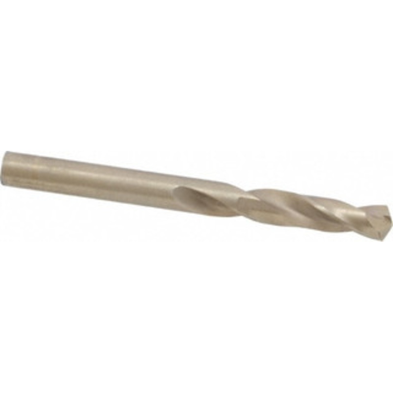 Hertel #1 135 Spiral Flute Cobalt Screw Machine Drill Bit Bright Finish, Right Hand Cut, 1-5/16 Flute Length, 2-7/16 OAL, Split Point, Straight Shank 74130113 – 74130113