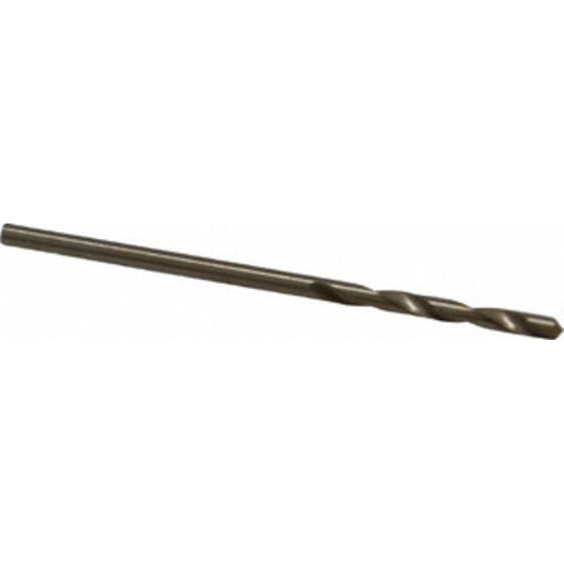 Hertel #53 135 Spiral Flute Cobalt Screw Machine Drill Bit Bright Finish, Right Hand Cut, 5/8 Flute Length, 1-5/8 OAL, Split Point, Straight Shank 74131053 – 74131053