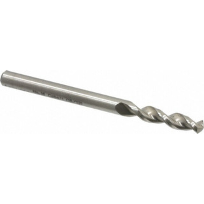 Accupro #16 130 Parabolic Flute Cobalt Screw Machine Drill Bit Bright Finish, Right Hand Cut, 0.945 Flute Length, 2.283 OAL, Split Point, Straight Shank 1630449-AC – 01331982