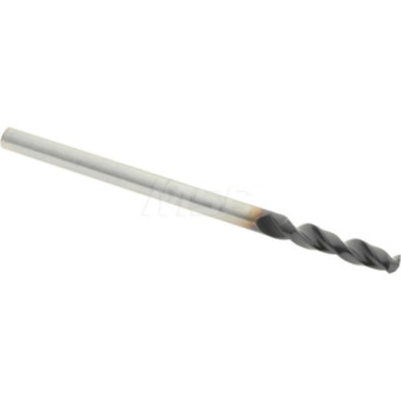 Accupro #44 130 Parabolic Flute Cobalt Screw Machine Drill Bit TiAlN Finish, Right Hand Cut, 0.512 Flute Length, 1.575 OAL, Split Point, Straight Shank 1630218A-AC – 01348226