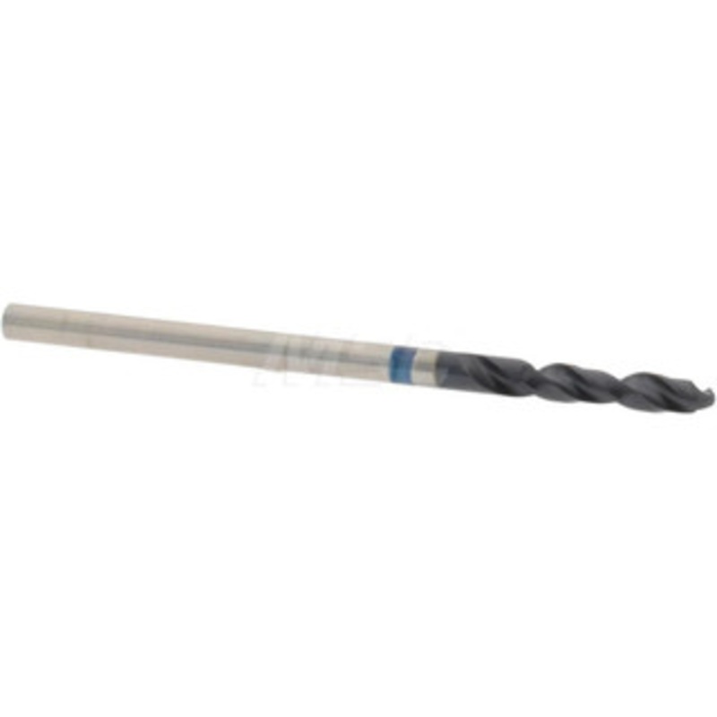 Accupro #47 120 Spiral Flute Cobalt Screw Machine Drill Bit TiAlN Finish, Right Hand Cut, 12mm Flute Length, 38mm OAL, Split Point, Straight Shank 1BS0199-AC – 05493127