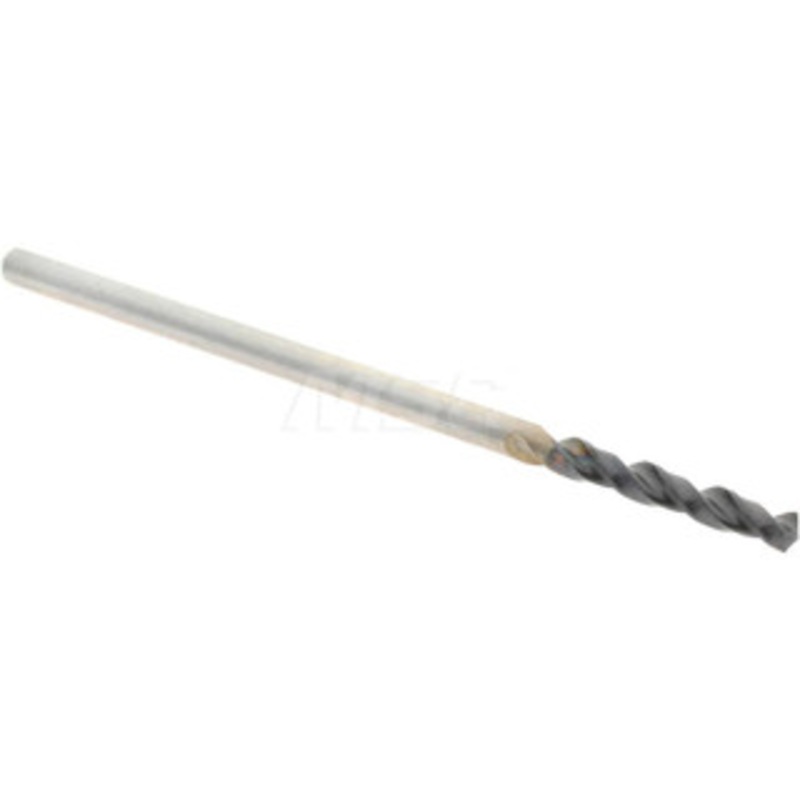 Accupro #54 130 Parabolic Flute Cobalt Screw Machine Drill Bit TiAlN Finish, Right Hand Cut, 0.354 Flute Length, 1.26 OAL, Standard Point, Straight Shank 1630139A-AC – 01347962