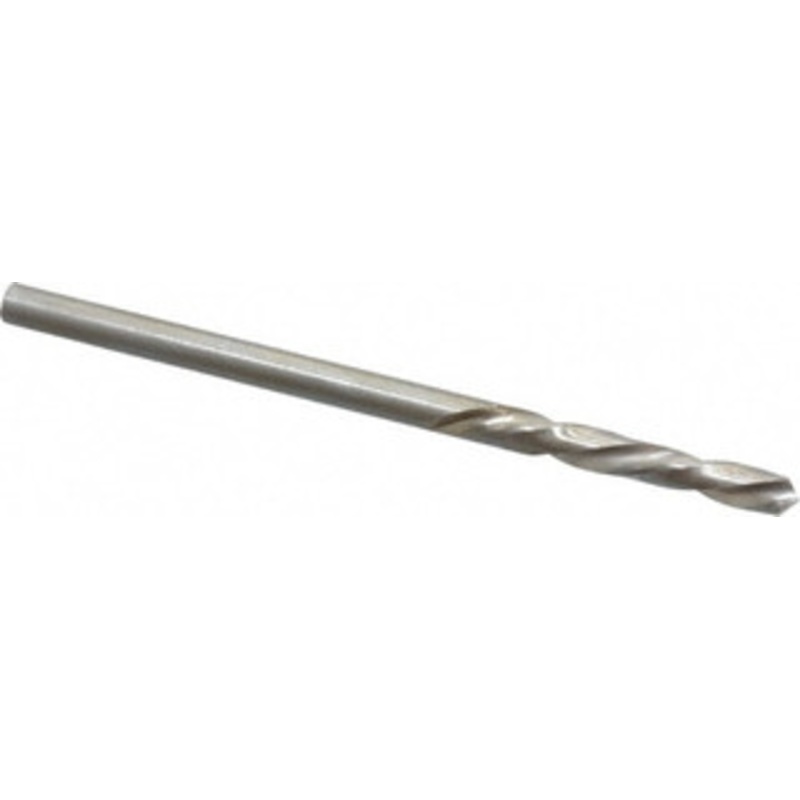 Chicago-Latrobe #38 118 Spiral Flute High Speed Steel Screw Machine Drill Bit Bright Finish, Left Hand Cut, 13/16 Flute Length, 1-13/16 OAL, Standard Point, Straight Shank 49108 – 81351389